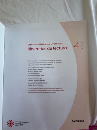 libro 4 eso “litiberarios de lectura”
