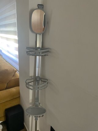 Estantería de ducha aluminio plata