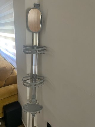 Estantería de ducha aluminio plata