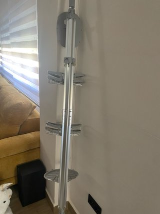 Estantería de ducha aluminio plata