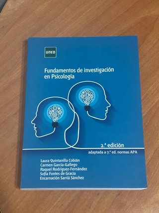 Libro Fundamentos de investigación en Psicologia