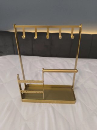 Colgador Joyas Bisutería Dorado