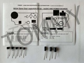 2X Kit Riparazione Condensatori Sega Game Gear