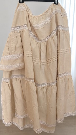 Enagua Fallera Beige Talla Única
