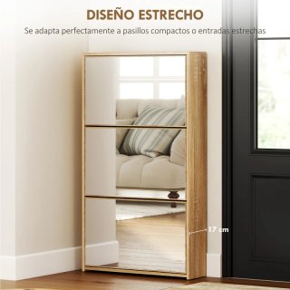 Zapatero recibidor con espejo