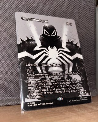 Carta Spiderman MTG Opposition Agent