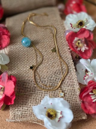 Conjunto d collar y Pulsera Acero Inoxidable