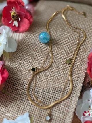 Conjunto d collar y Pulsera Acero Inoxidable
