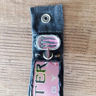 DIY Monster Energy AGGR3SSIF Pink Spikes Cuff