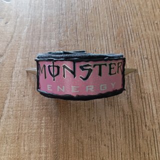 DIY Monster Energy AGGR3SSIF Pink Spikes Cuff