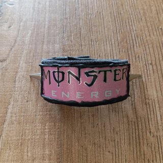 DIY Monster Energy AGGR3SSIF Pink Spikes Cuff