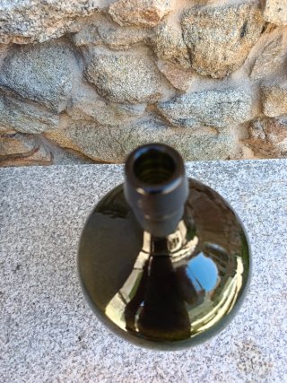 Garrafa de vidrio vintage