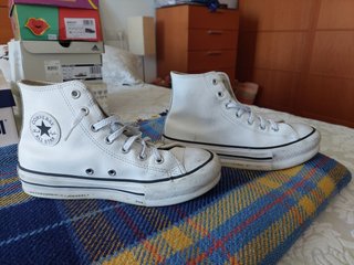 Converse niña T/35 blancas
