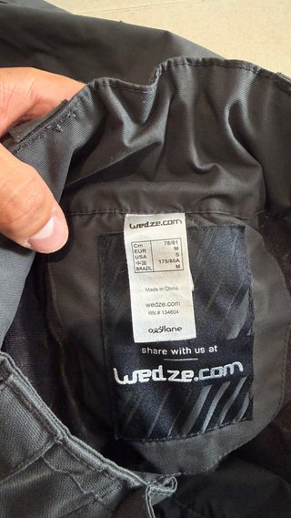 Pantalón Nieve Wedze Talla M Negro
