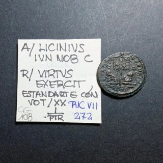 Moneda romana Licinio II 320 d.C. Treveri
