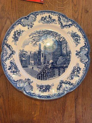 Plato Johnson Bros Azul y Blanco