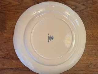 Plato Johnson Bros Azul y Blanco