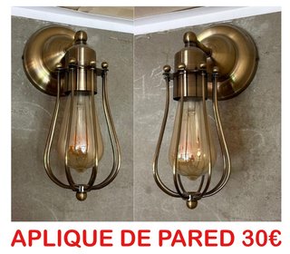 Aplique de pared estilo vintage