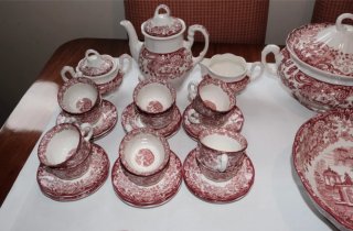 Vajilla La Cartuja con juego de café, té y consomé