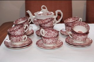 Vajilla La Cartuja con juego de café, té y consomé