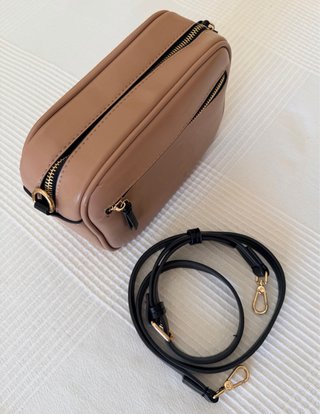 Bolso Parfois rosa y beige