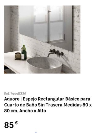Espejo Rectangular Baño