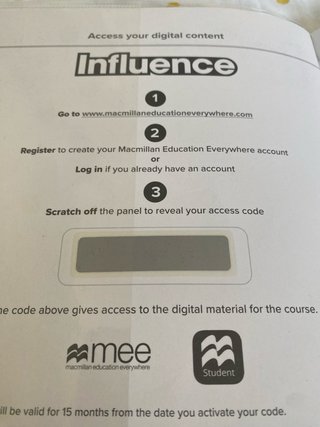 INFLUENCE 1 WORKBOOK + STUDENT’S APP / FORRADO