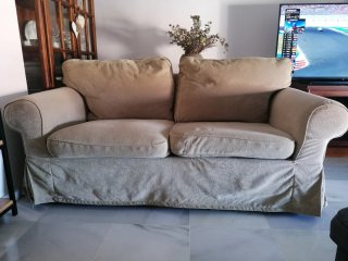 Sofá de 2 plazas beige