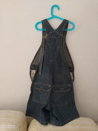 Peto vaquero corto azul