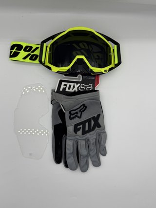 Gafas 100% y Guantes Fox Nuevos 135