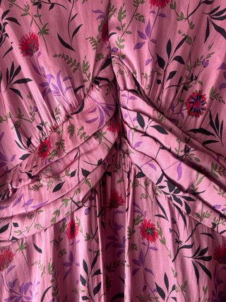Vestido Sfera floral rosa y morado