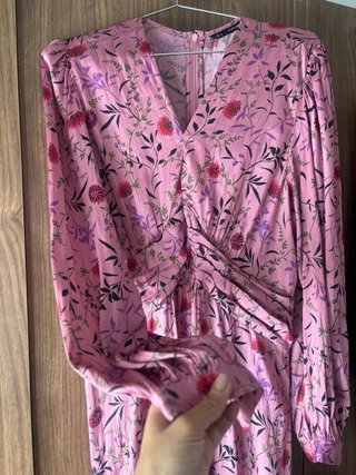 Vestido Sfera floral rosa y morado