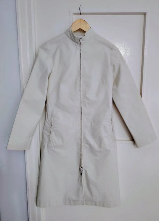 System Action Gabardina Talla 36 Blanco Marfil