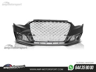PARAGOLPES DELANTERO PARA AUDI A3 8V LOOK RS3 NEGRO CON PDC/SRA