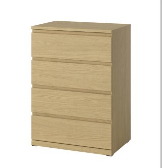Cómoda Cajonera Madera Clara Ikea