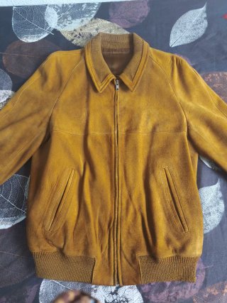 Chaqueta Cortefiel bomber piel de ante