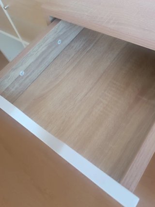 Escritorio y Estantería Madera y Metal