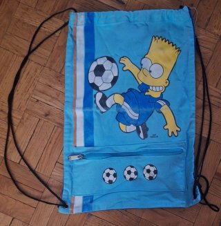 Mochila Bart Simpson Fútbol Cuerdas