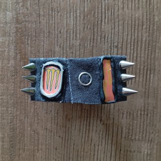 DIY Monster Energy Peach Spikes Cuff