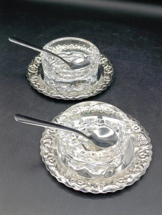 Set salero y pimentero cristal