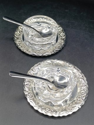 Set salero y pimentero cristal