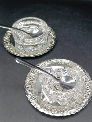 Set salero y pimentero cristal