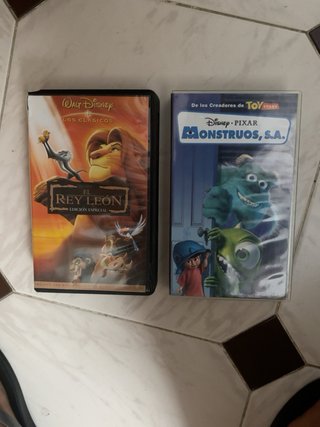 El Rey León + Monstruos S.A. VHS-Sólo Tenerife