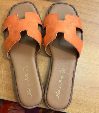 Sandali arancioni H Made in Italy size 41