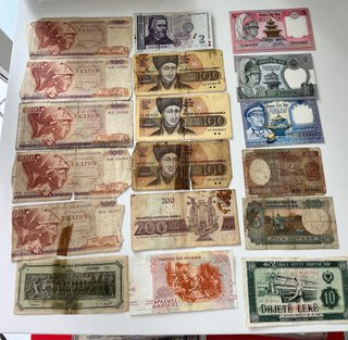 Lotto Banconote Brasil Cruzados Vecchie