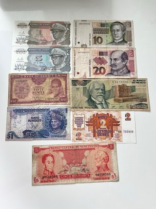 Lotto Banconote Brasil Cruzados Vecchie