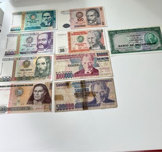 Lotto Banconote Brasil Cruzados Vecchie