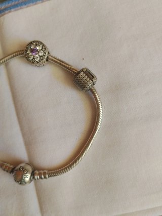 Pulsera Pandora Plata con Abalorios