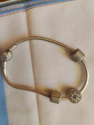 Pulsera Pandora Plata con Abalorios