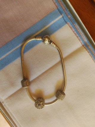 Pulsera Pandora Plata con Abalorios